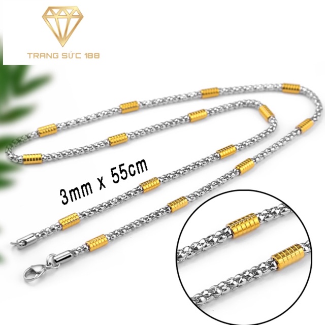 Dây chuyền inox nam đơn giản DN077