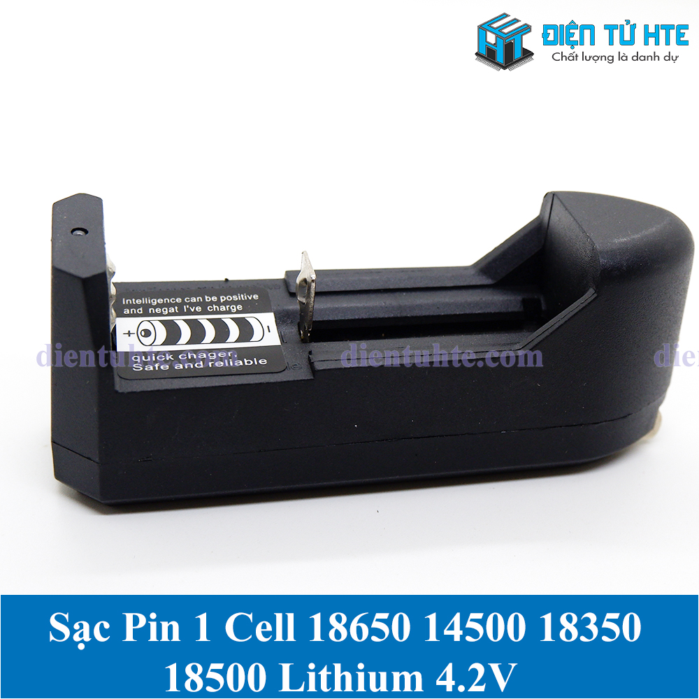 Dock sạc pin lithium 1 cell 18650 14500 18350 18500
