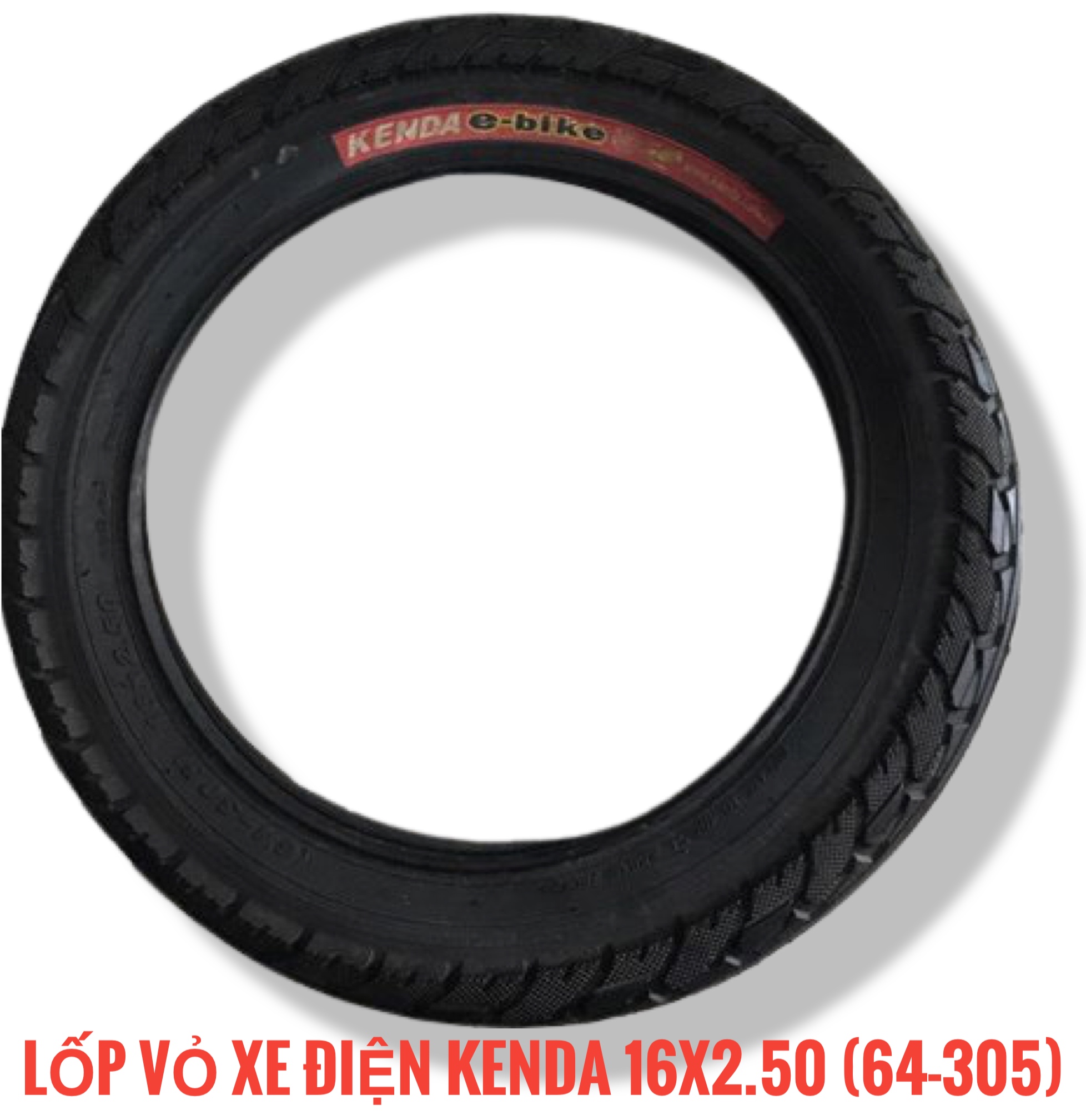 Electric bicycle tire Kenda (64-305) 16x2.50, specialized for electric bicycle, goods Vietnam high quality
