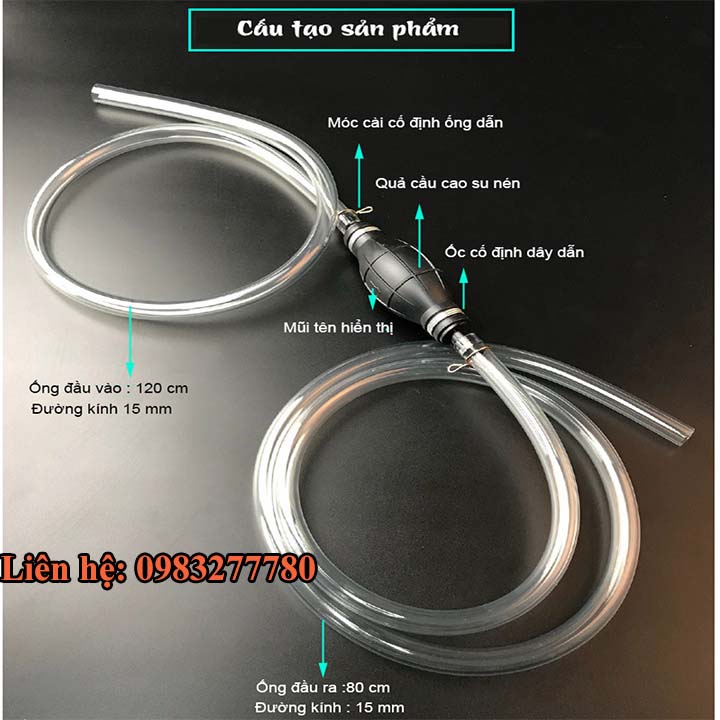 Dụng cụ bơm hút chất lỏng bóp tay V2