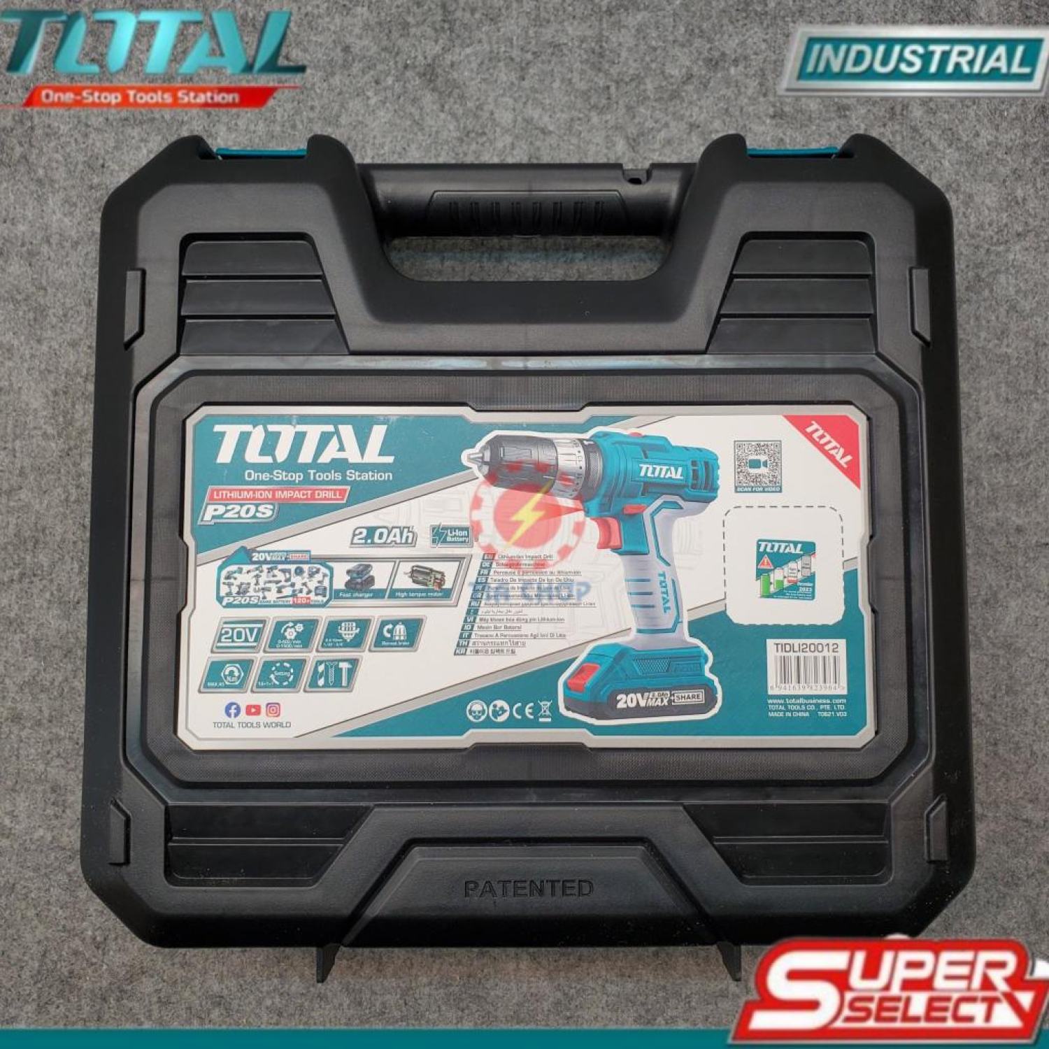 Máy khoan búa dùng pin 20V total TIDLI20012