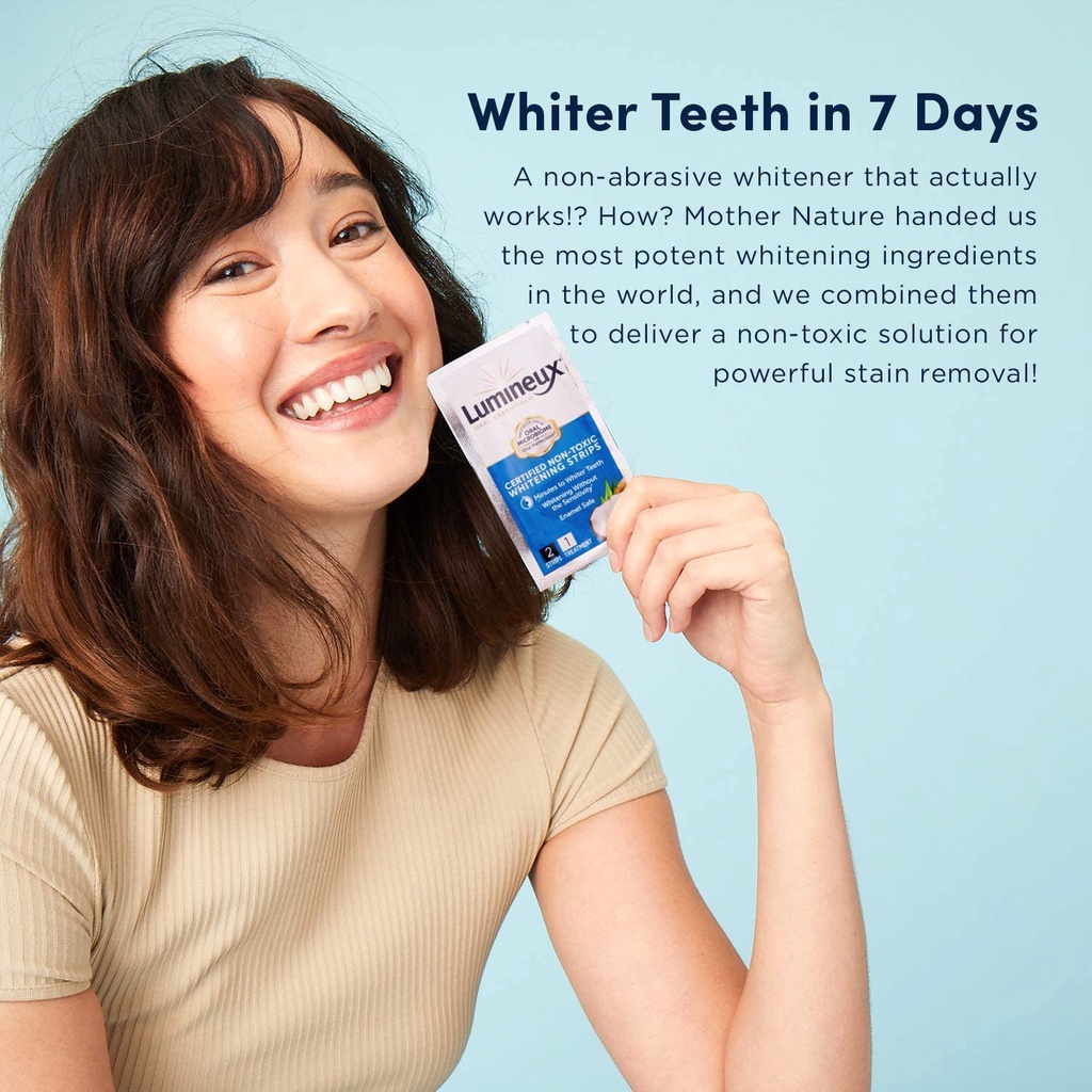 [Hàng Mỹ] Miếng dán trắng răng Lumineux Oral Essentials Teeth Whitening Strips