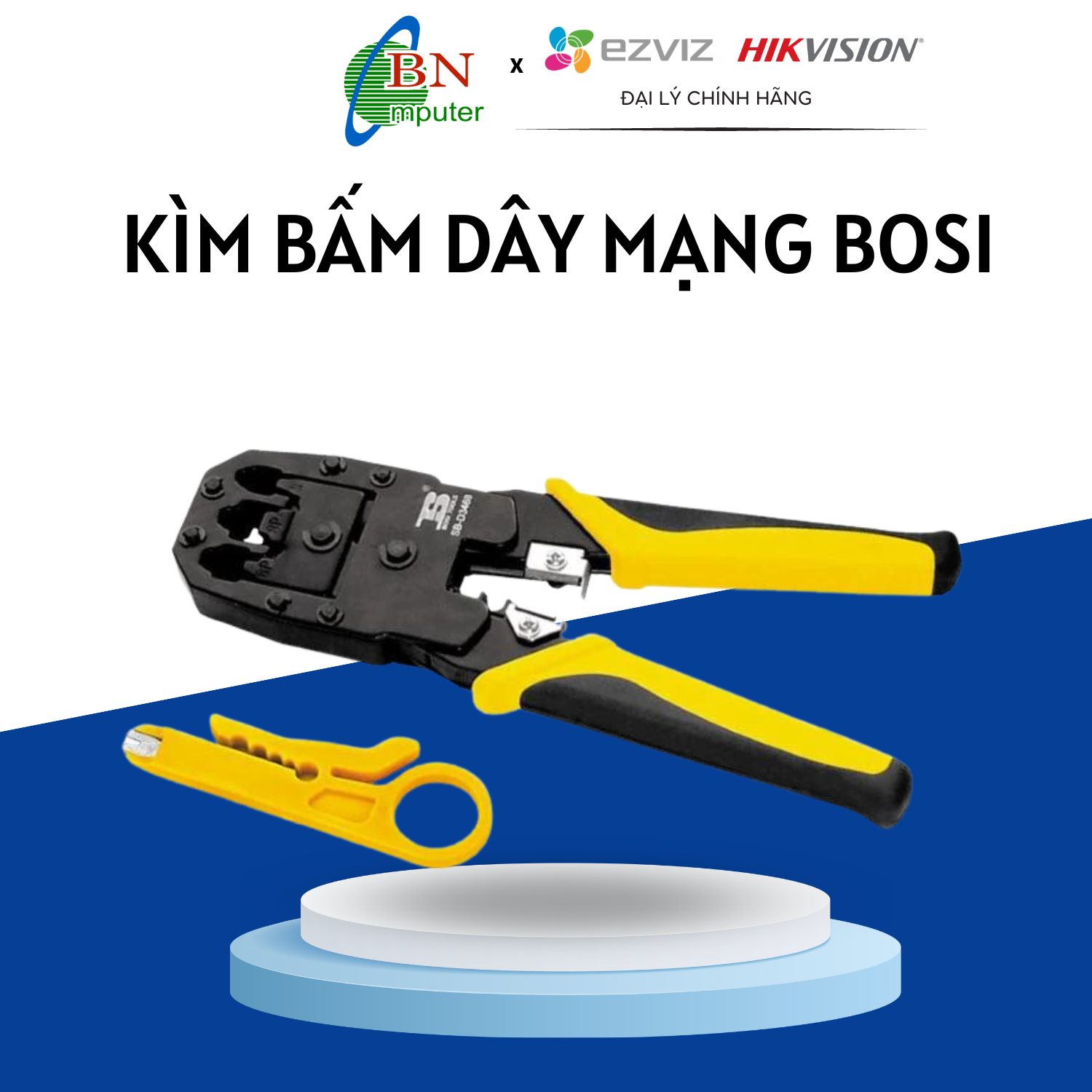 Kìm bấm hạt mạng đa năng Bosi BS-D3468