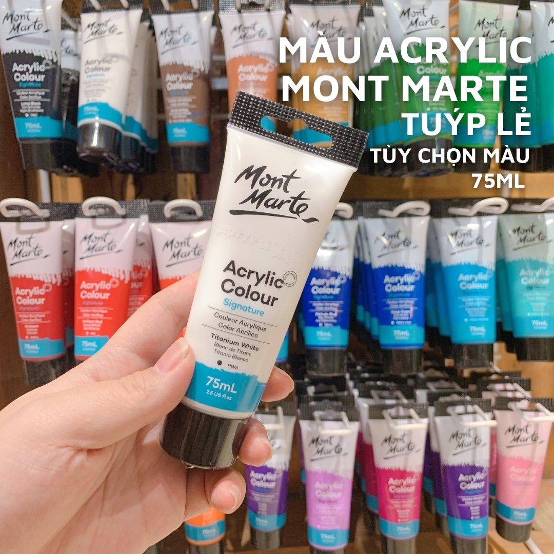 Màu Acrylic Studio Mont Marte - Tuýp lẻ - 75ml