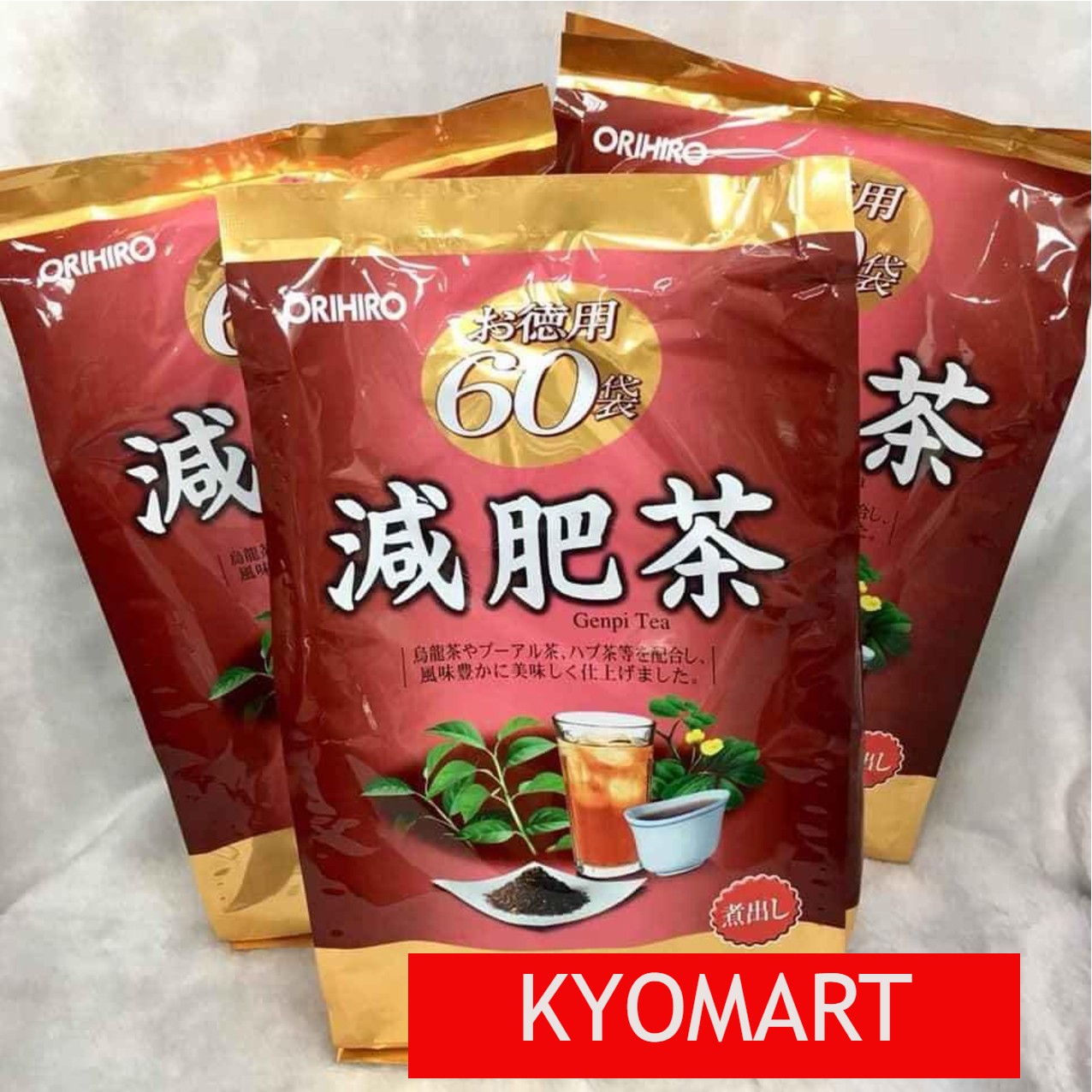 Trà giảm mỡ bụng Genpi Orihiro 60 gói Nhật Bản