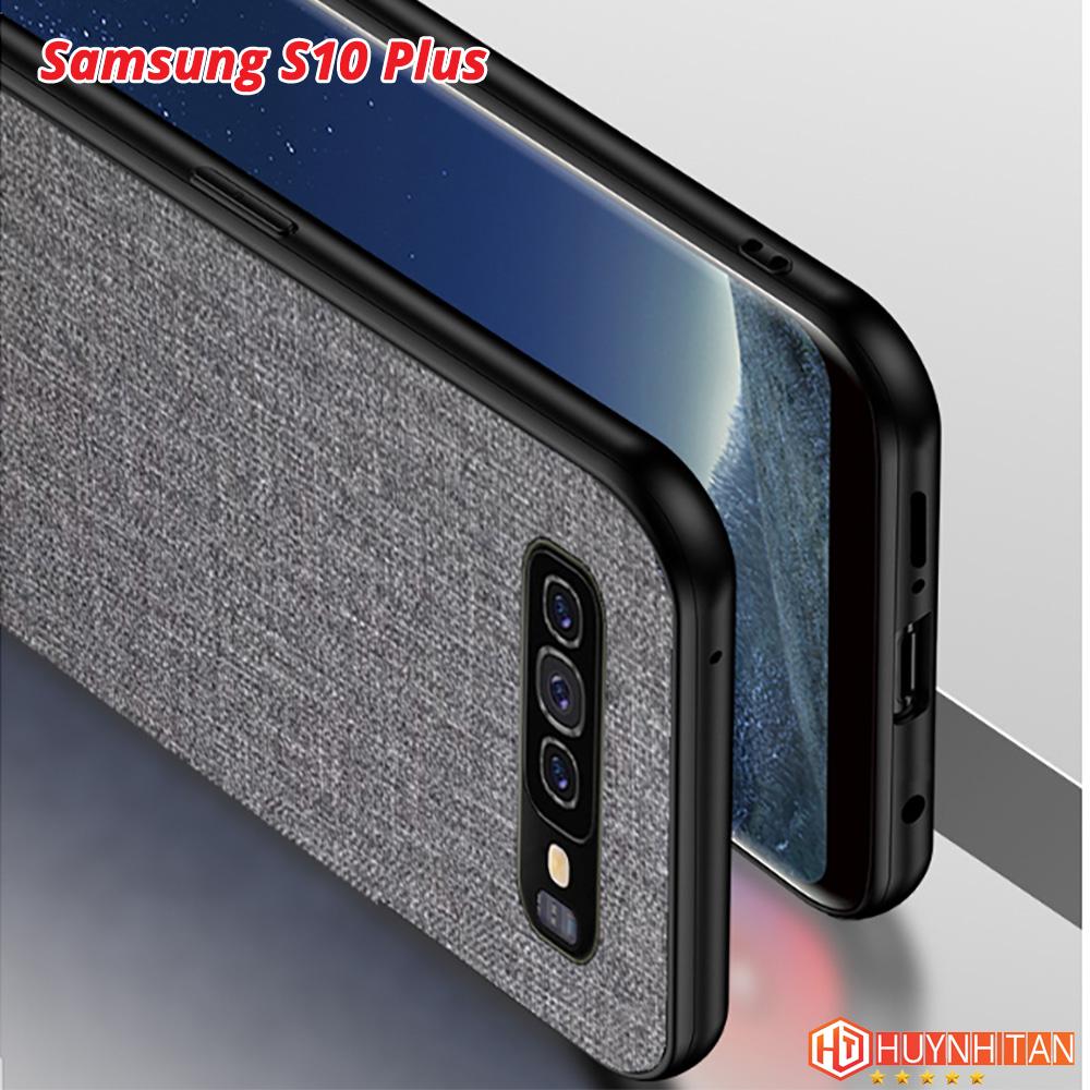 Ốp lưng samsung S10, S10 plus vải jean