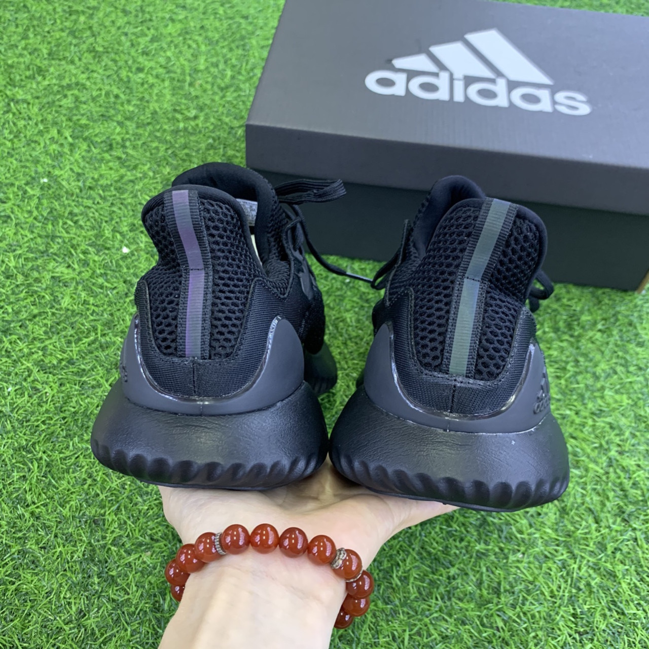 [ VIDEO ẢNH+HỘP BẢO VỆ GIÀY] giầy thể thao Alphabounce beyond black đen thời trang nam nữ