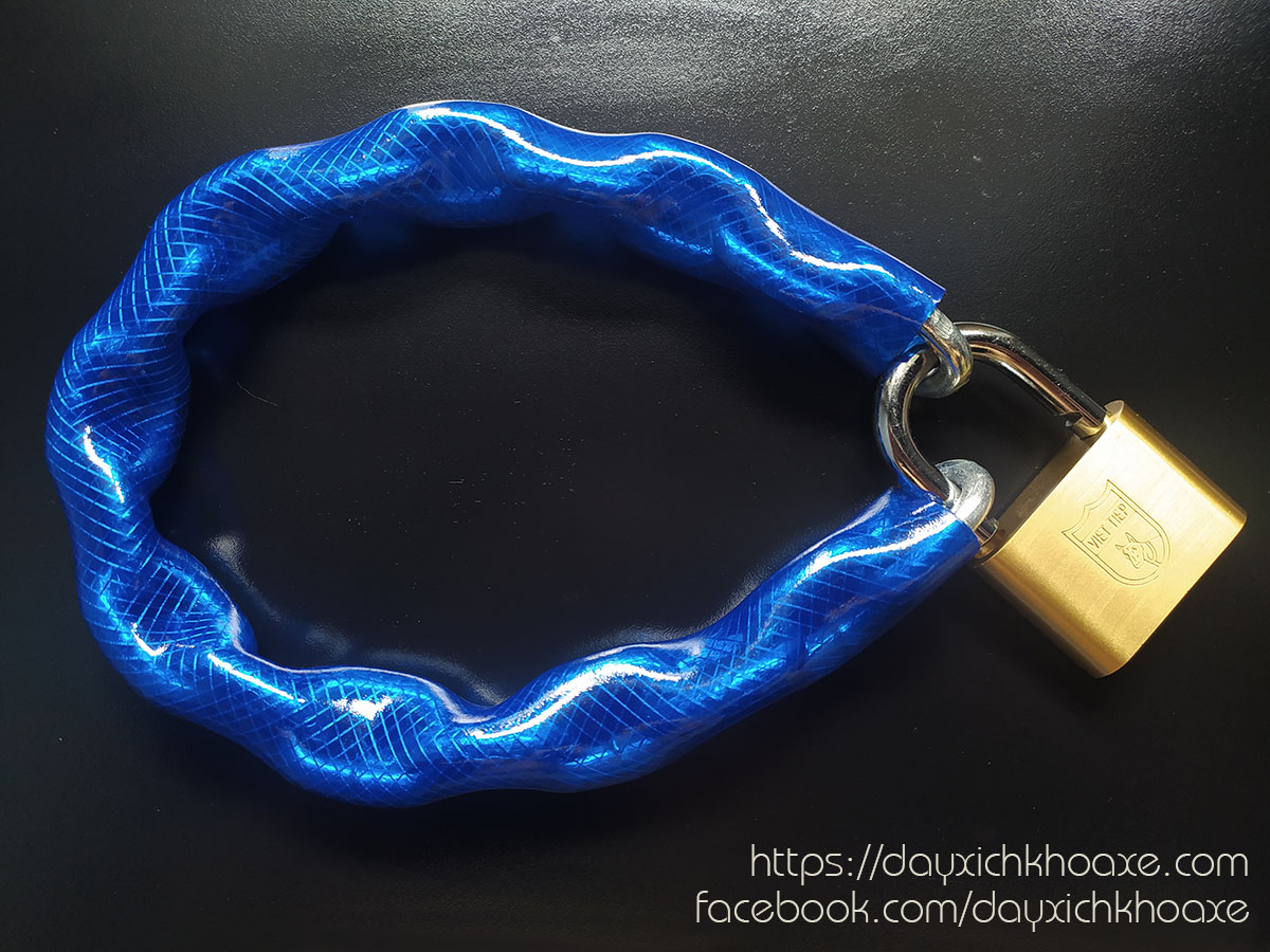 Wire chain lock door/gate Aurae (chain 8mm) - Blue - DX3A - DX3B - DX3C - DX3D