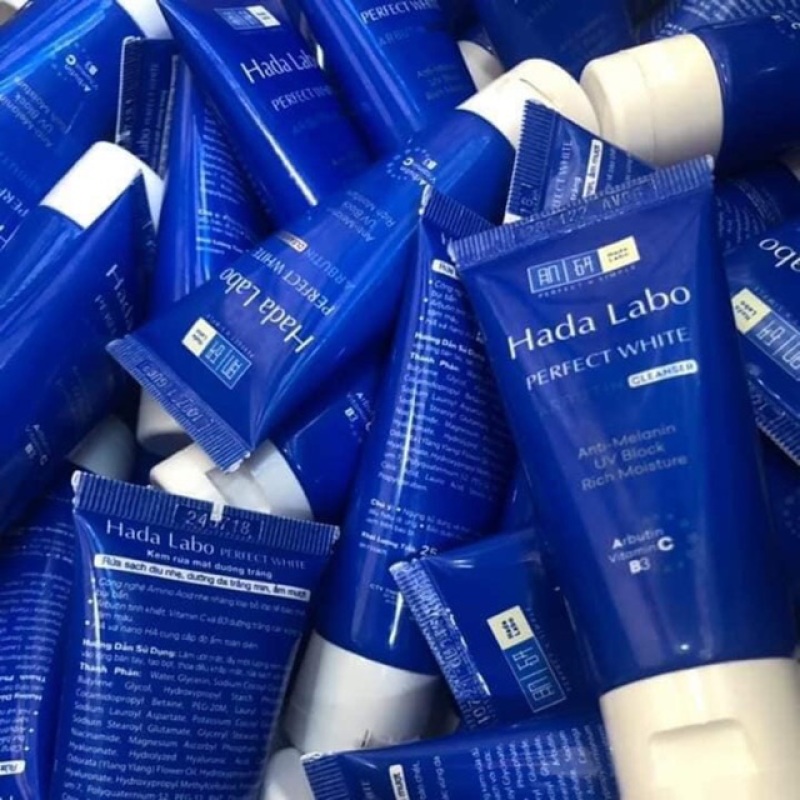 Combo 10 tuýp sữa rửa mặt Hada Labo (25g/tuýp) + Tặng 2 chai dung dịch kháng khuẩn HadaLabo (40ml)