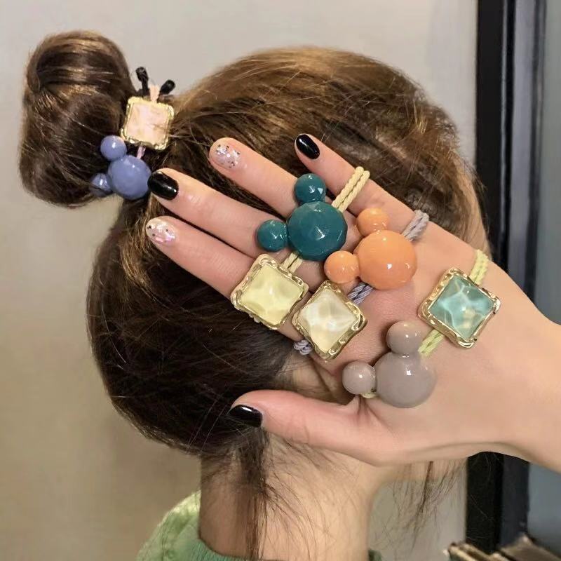 Dây buộc tóc mickey pha lê phong cách dễ thương Hàn Quốc cho nữ