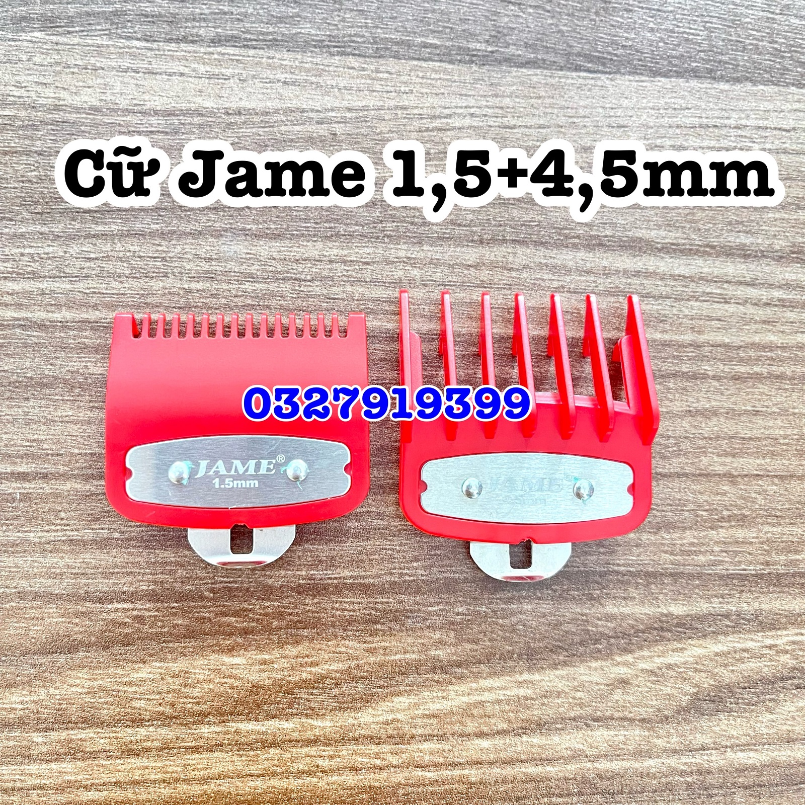 Bộ 2  cữ tông đơ gá thép 1,5 + 4,5mm
