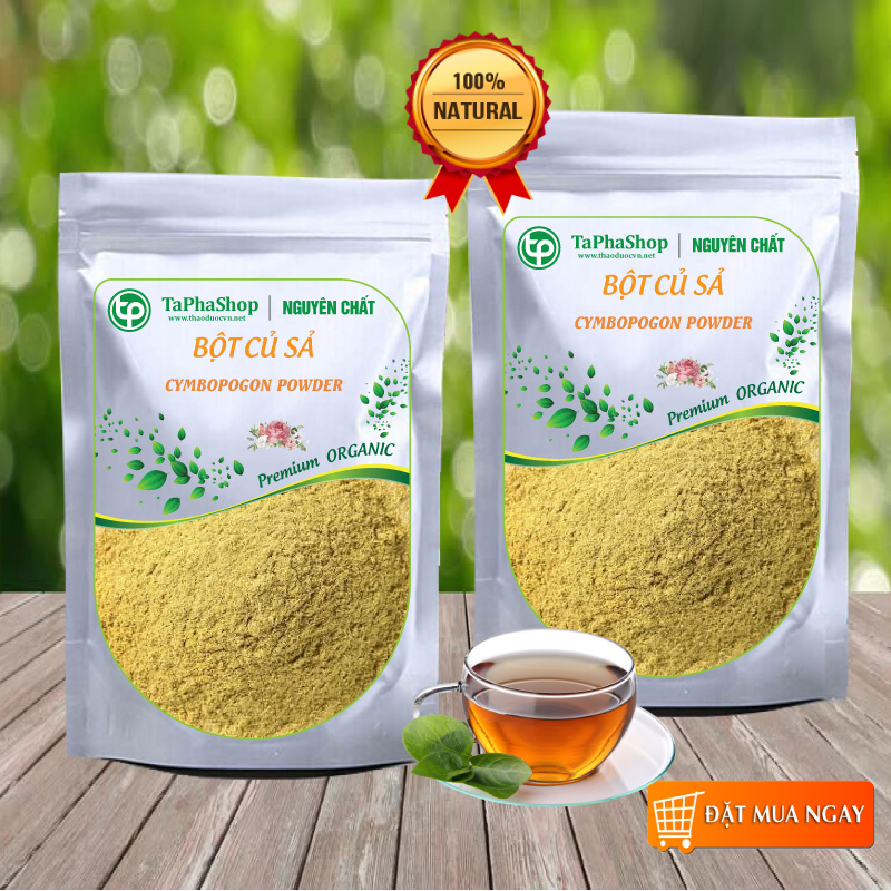 [HOT] Bột củ sả (nghiền bằng lá sả) bột lá sả nguyên chất 200g - Tấn Phát
