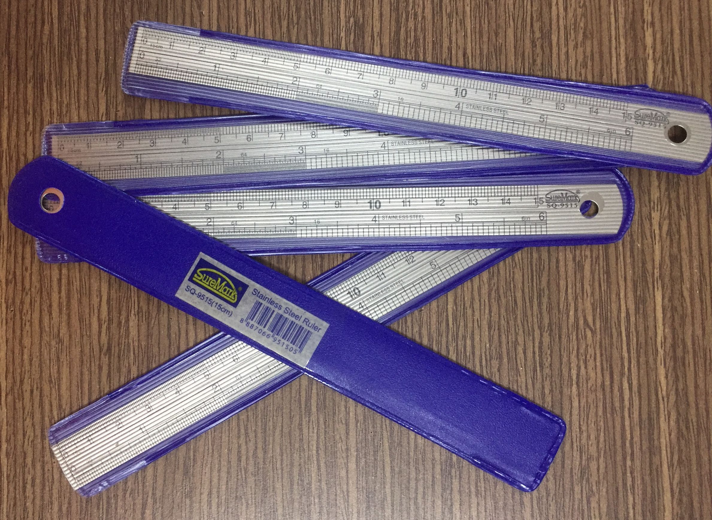 Thước sắt SureMark cao cấp 15cm, 30cm