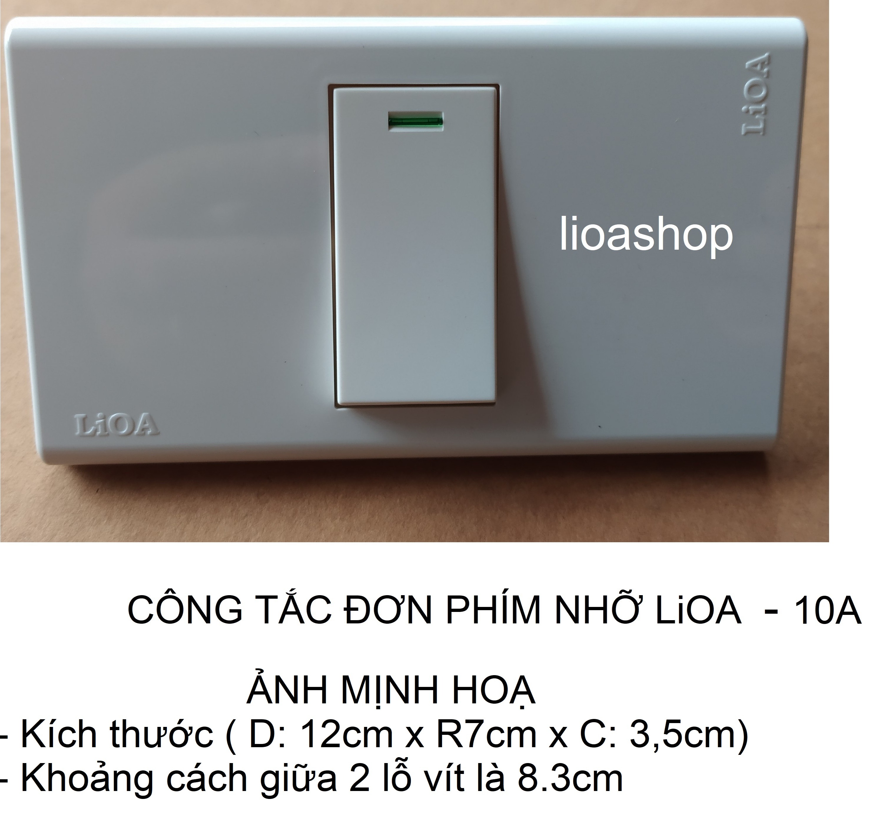 CÔNG TẮC ĐƠN 1 CHIỀU VÀ 2 CHIỀU LiOA PHÍM NHỠ.
