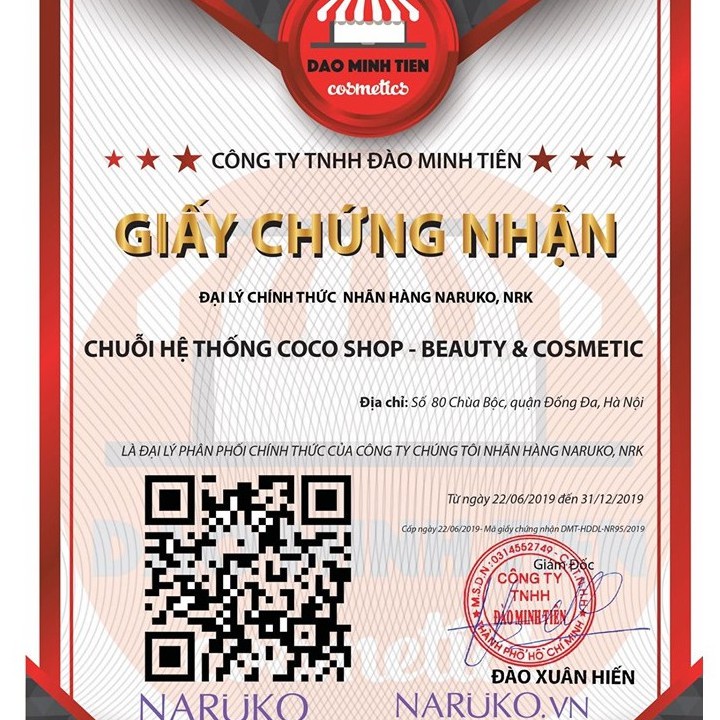 [Mã SKAMCLU9 giảm 10% đơn 100K] Mặt Nạ Naruko Hộp - [Coco Shop]