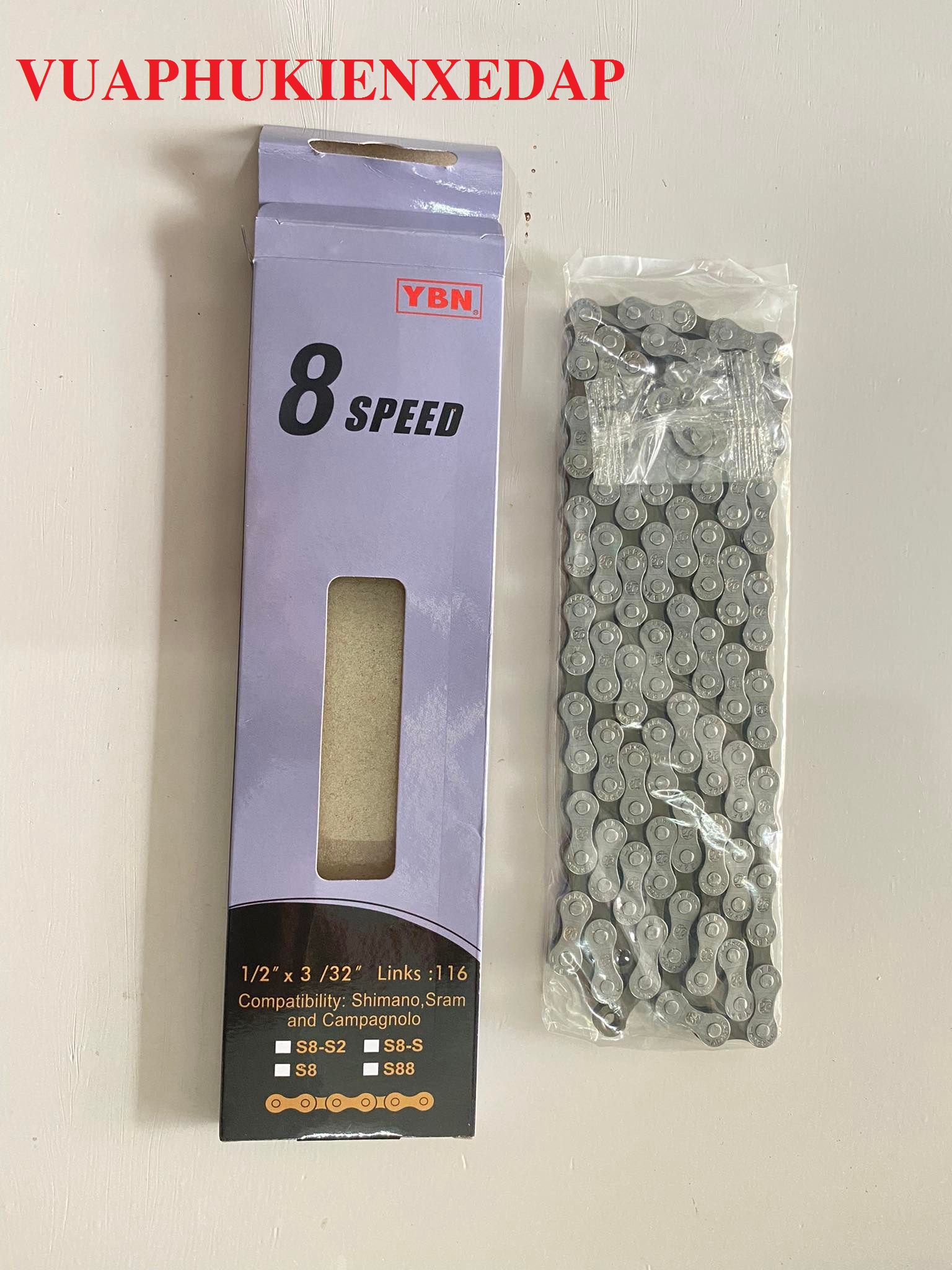 Xích sên xe đạp YBN 6,7,8 Speed
