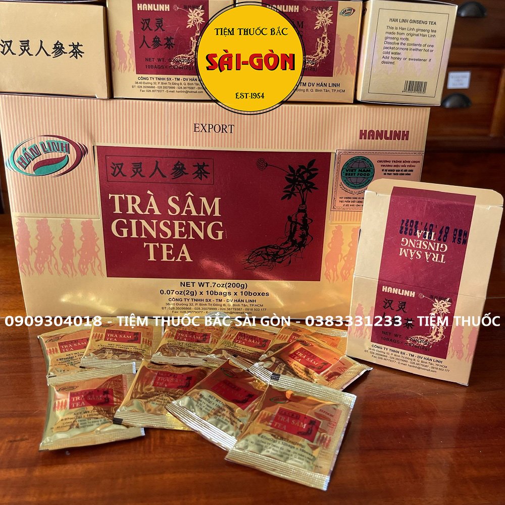 [HCM]TRÀ SÂM HÒA TAN HÁN LINH 100 GÓI