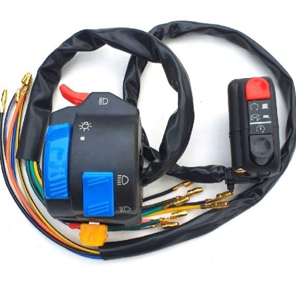 Bộ Cùm Công Tắc FZ ( Hnga2 Cty ) trái phải Passing/on/of gắn xe máy (màu Đen)