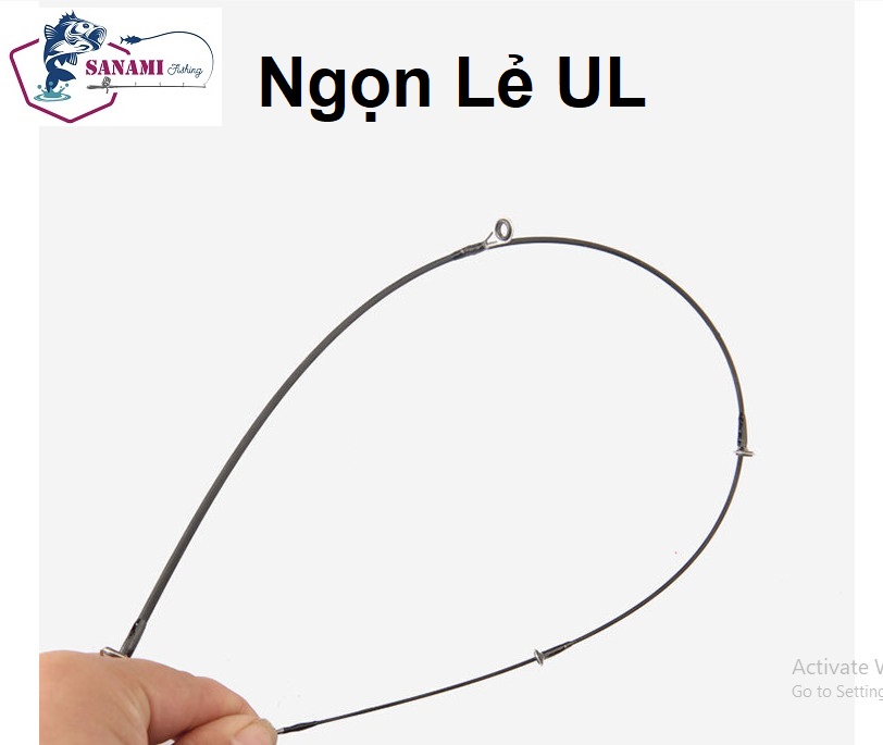 Cần câu Lure UL 1m68 1m8 chuyển câu suối, câu cá mương cá cháp - SANAMI FISHING