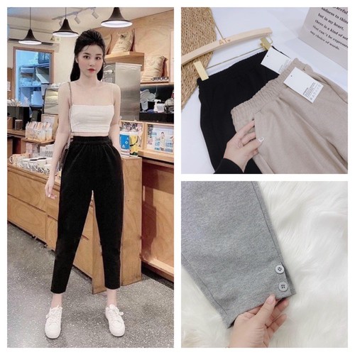 Quần baggy dạ chất dày đẹp