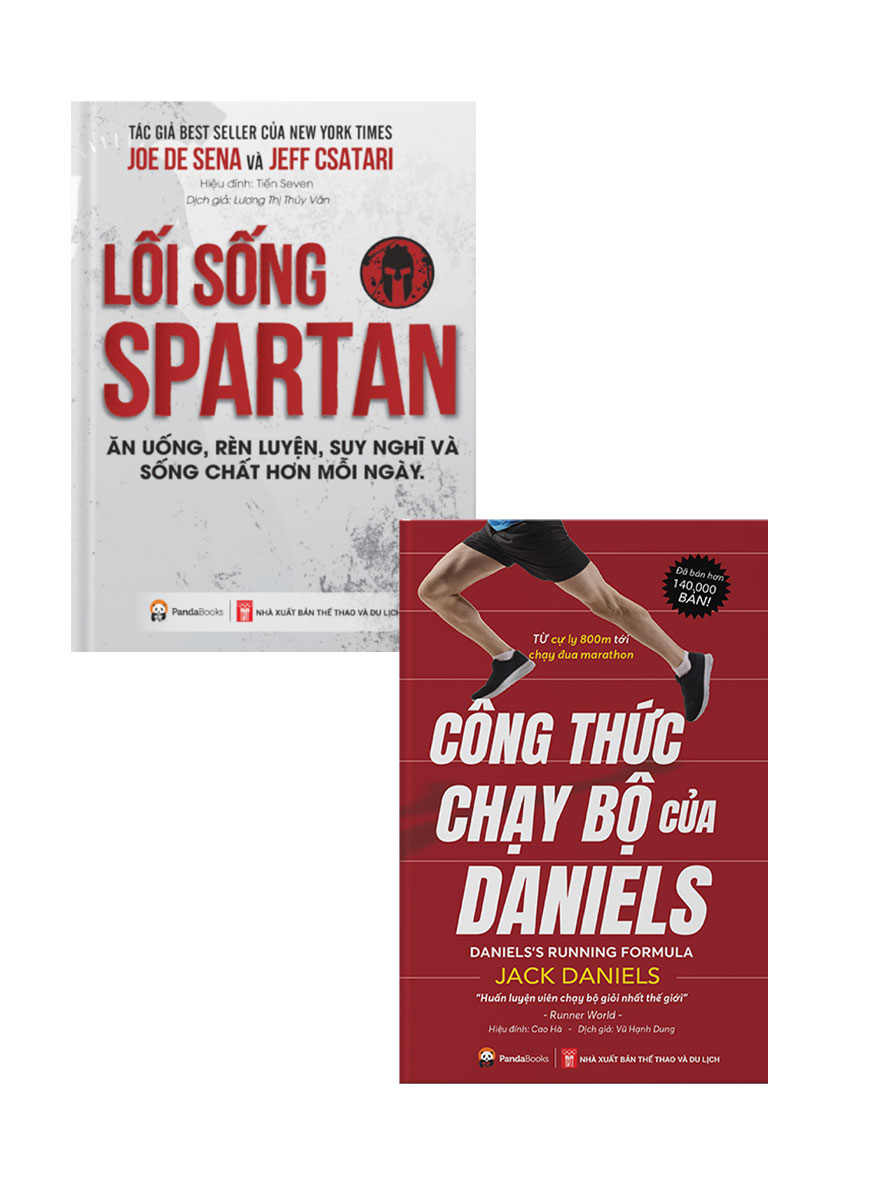 Sách - Combo Lối Sống Spartan + Công Thức Chạy Bộ Của Daniels (Bộ 2 Cuốn) - PD - Newshop