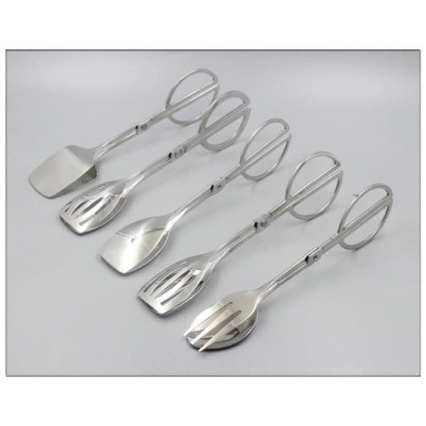 Kẹp inox gắp thức ăn hình kéo