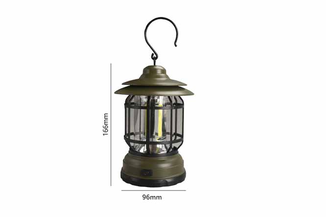 đèn bão LED cắm trại du lịch dùng pin AA