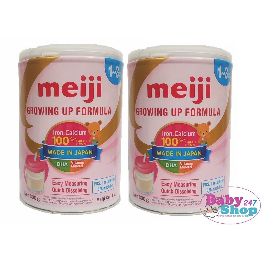 Combo 2 Hộp Sữa Meiji Số 3 800G Nhập Khẩu (Mẫu Mới, Date 2023)