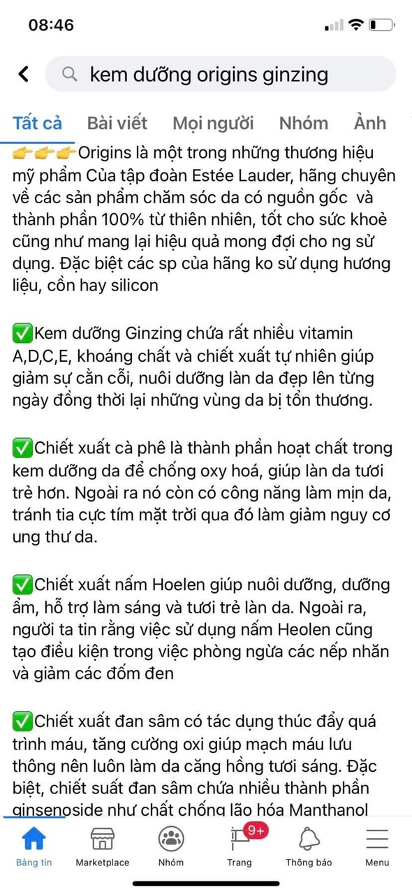 [GIẢM 5% ĐƠN 129K]Kem dưỡng da Origins Ginzing