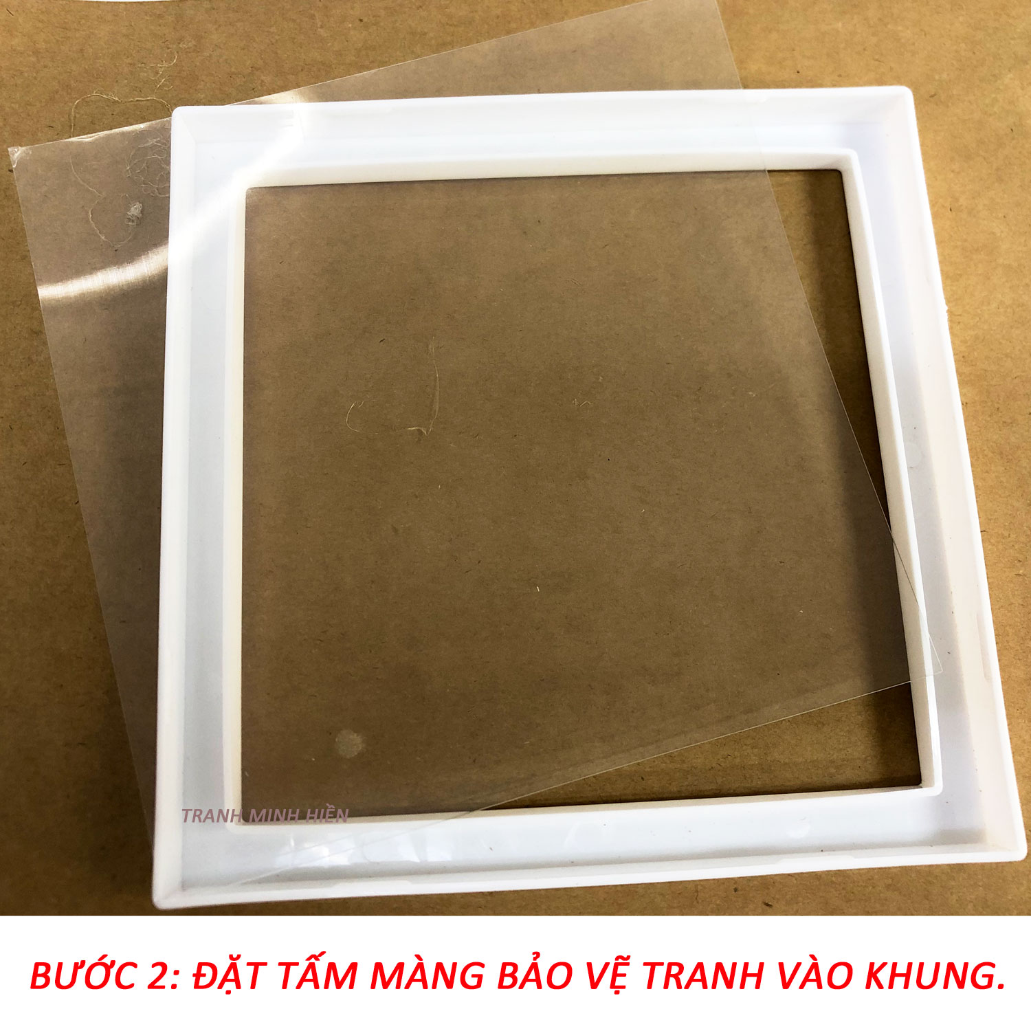 Tranh Đính Đá Tặng Khung - Gấu Con Đáng Yêu 38 - Tranh Minh Hiền (TỰ ĐÍNH ĐÁ)