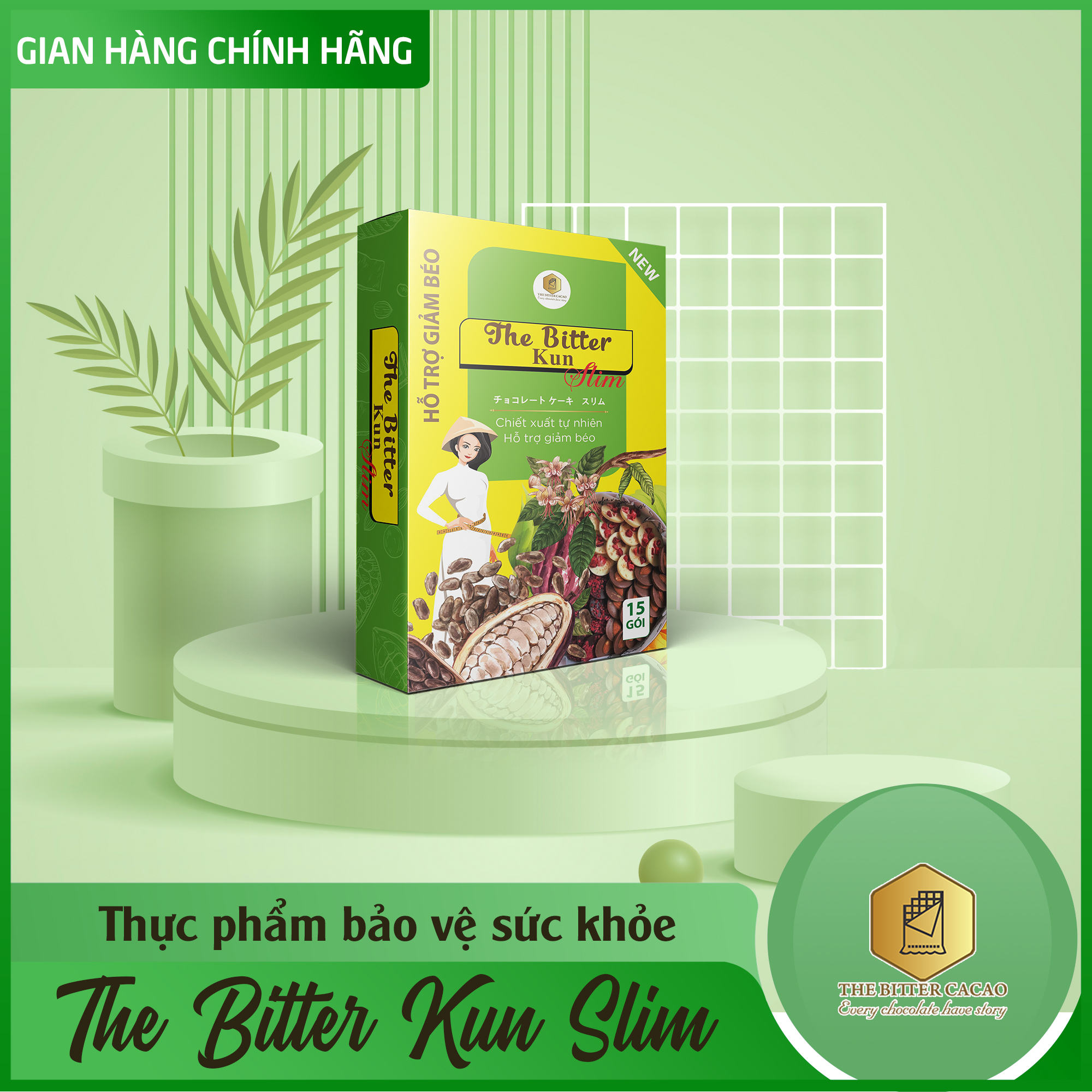 Bánh socola The Bitter Kun Slim