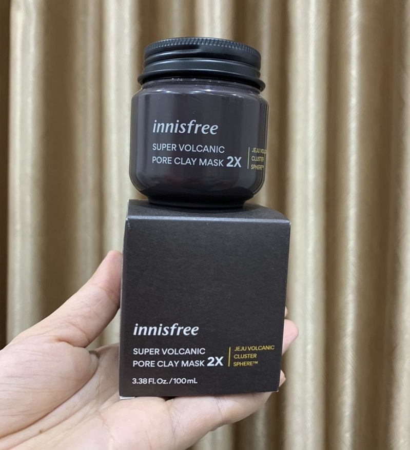 Mặt Nạ đất sét tro Núi Lửa Innisfree Super Volcanic Pore Clay Mask 2X 100ml
