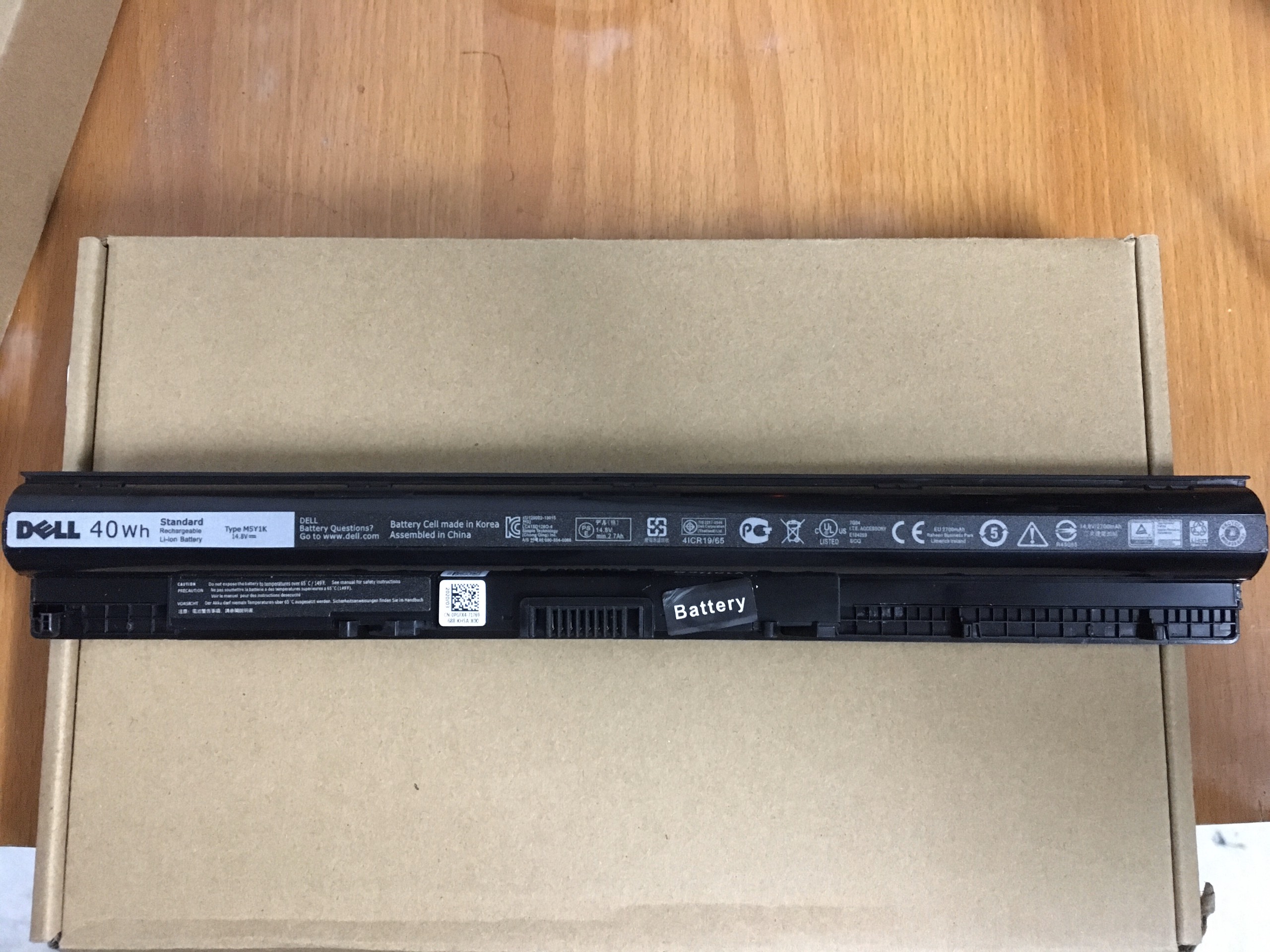 Pin ZIN Dell Inspiron 3451 3458 3459 5452 5455 5459  3552 5755 3460 3470 3560 3570 3558 3559 3568 14 15 3000 Series zin-- LƯU Ý KHÔNG DÙNG CHO CPU THẾ HỆ 7 TRỞ LÊN