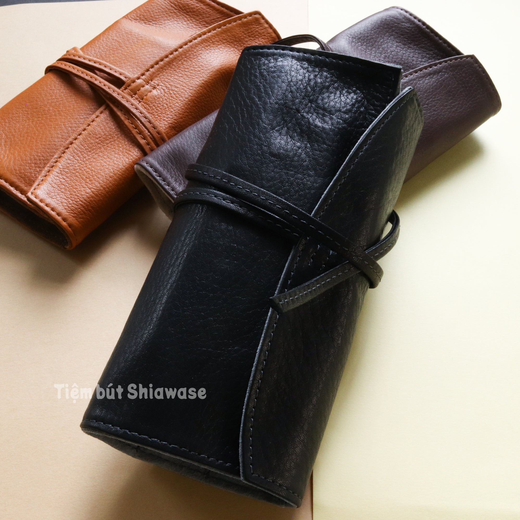 Bao Da Đựng Bút - Loại 5 Bút - Pilot Pensemble - Roll Case