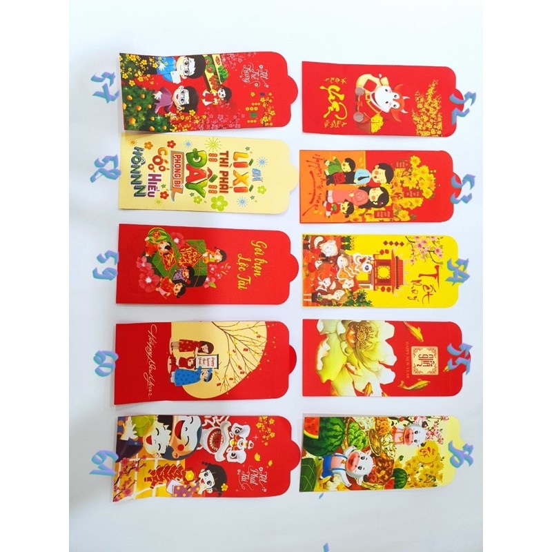 Combo 5 bao lì xì Tết 2021 cực đẹp