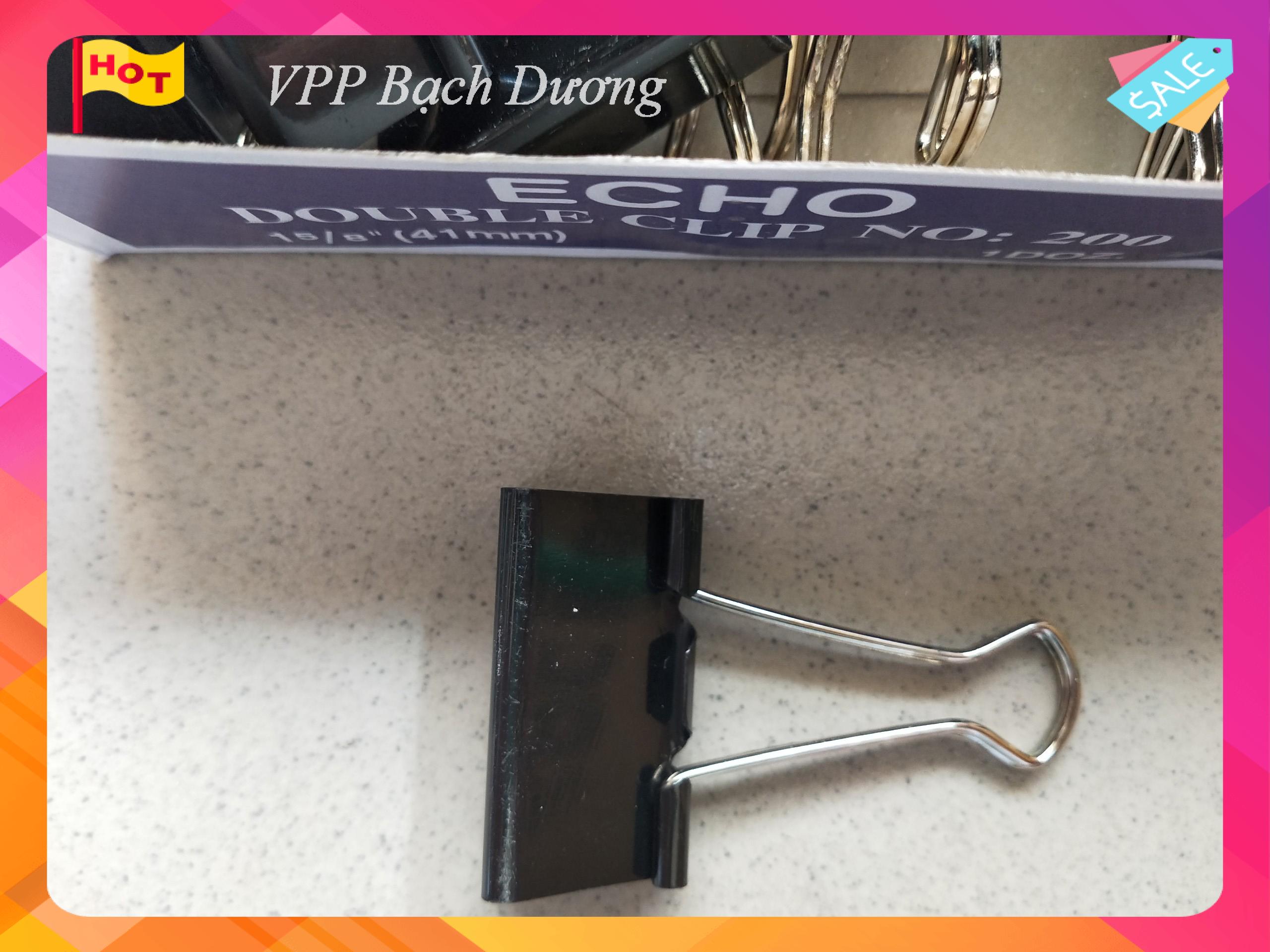Kẹp bướm 41mm - Kẹp echo 41mm- 12 cái/hộp