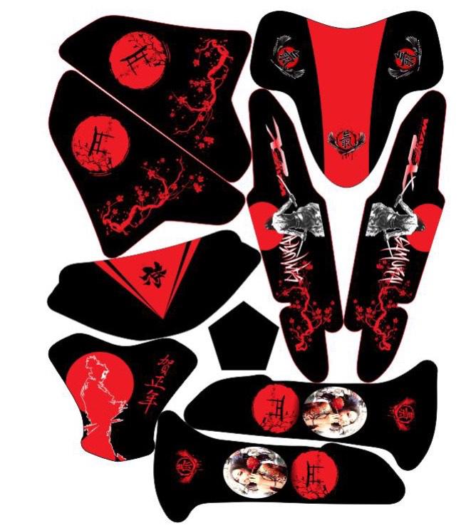 Tem trùm wavesamurai đỏ đen ( dán đời 2006-2020) - Độ dán team trùm decal xe máy wave samurai đỏ đen ( dán đời 2006-2020) - Team trùm decal xe máy wave a 110 rẻ đẹp và chất