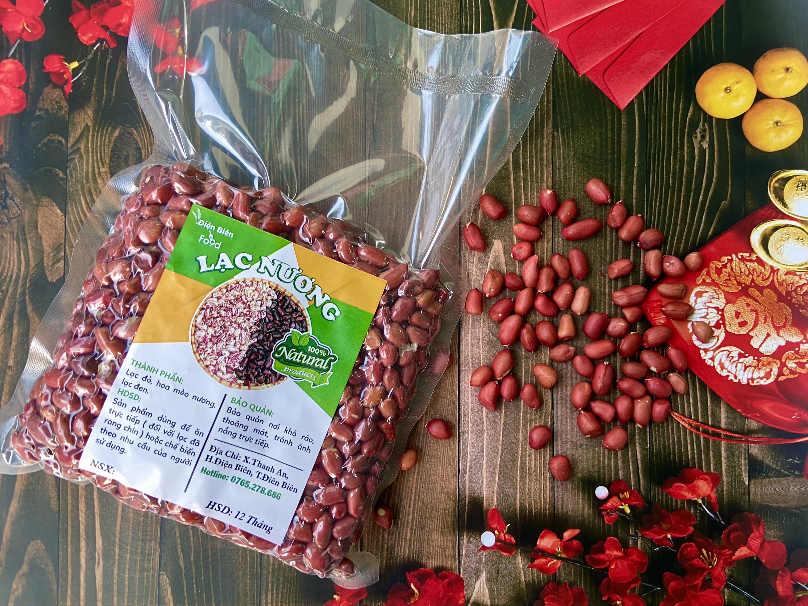 Lạc đỏ bóc tay điện biên