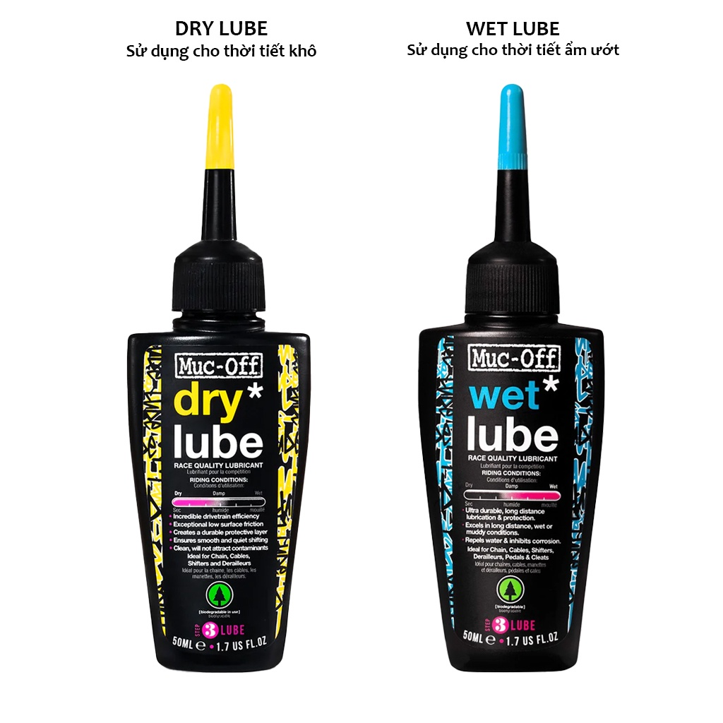 Nhớt xe đạp MUC-OFF BIO LUBE 50ml