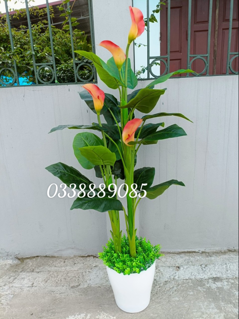 Cây giả- Cây hoa Rum (ZUM) 1,6m siêu đẹp
