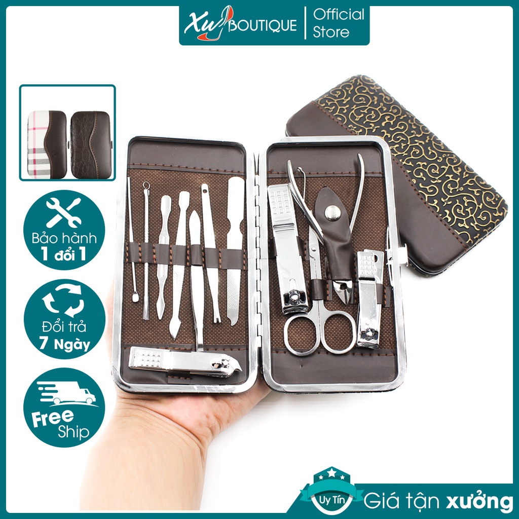 Bộ Kiềm,Bấm,Cắt Móng Tay Full Box 12 Món Giá Rẻ