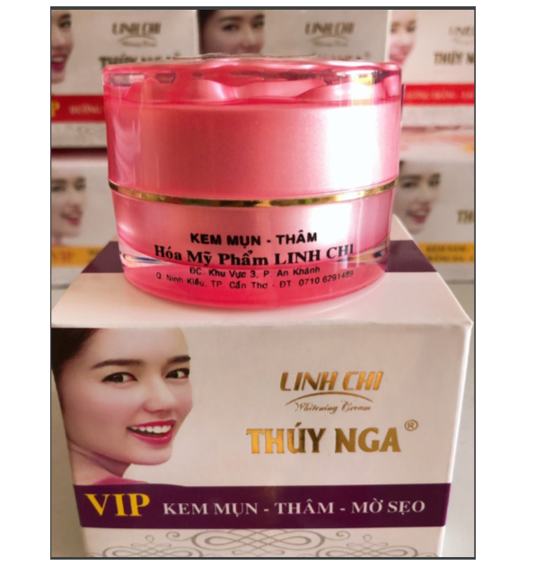 Kem mụn-thâm-mờ sẹo VIP Linh Chi Thúy Nga (25g)