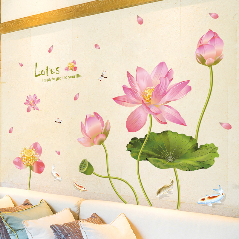 Decal dán tường HOA SEN - HPMXL8292