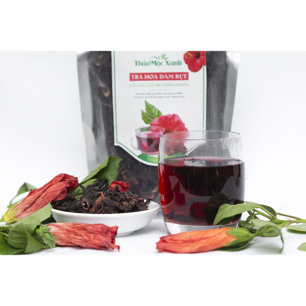 trà hoa dâm bụt (hibiscus, atiso đỏ) khô - 500g