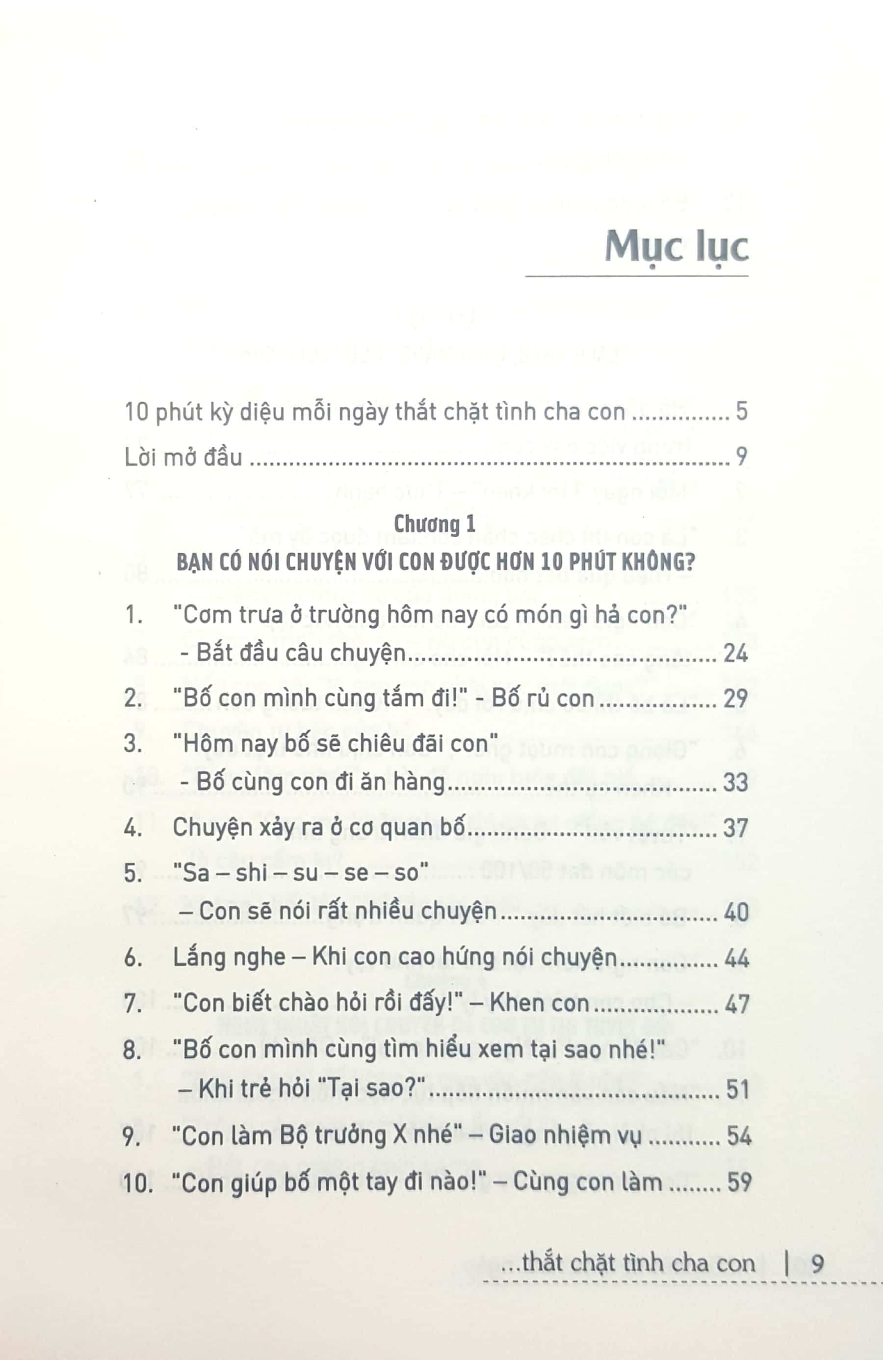 Sách - TSNDCPHV-10 Phút Kỳ Diệu Thắt Chặt Tình Cha Con 69k