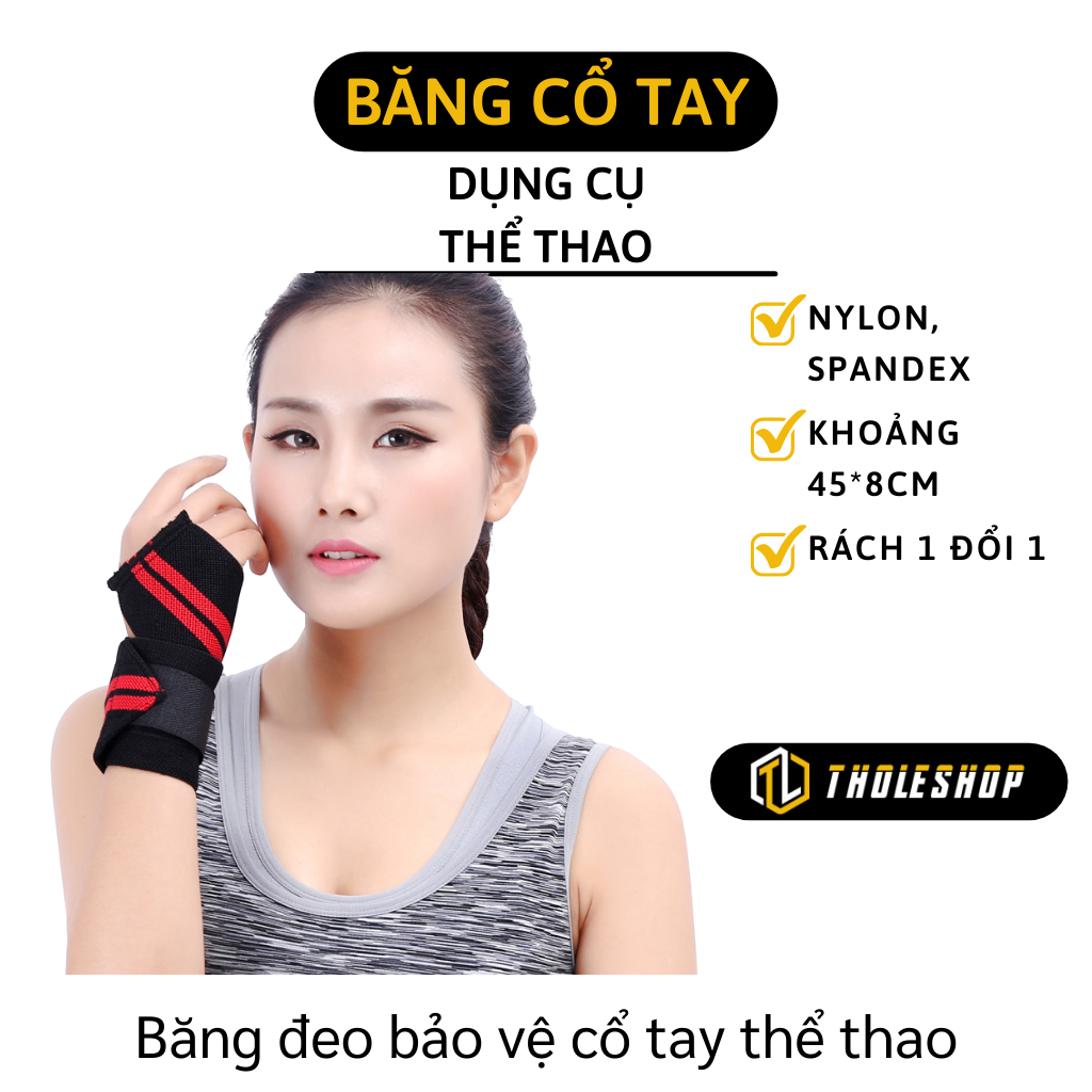 Băng quấn cổ tay - Đai quấn bảo vệ cổ tay tập gym, thể hình - Băng đeo bảo vệ cổ tay tránh chấn thương