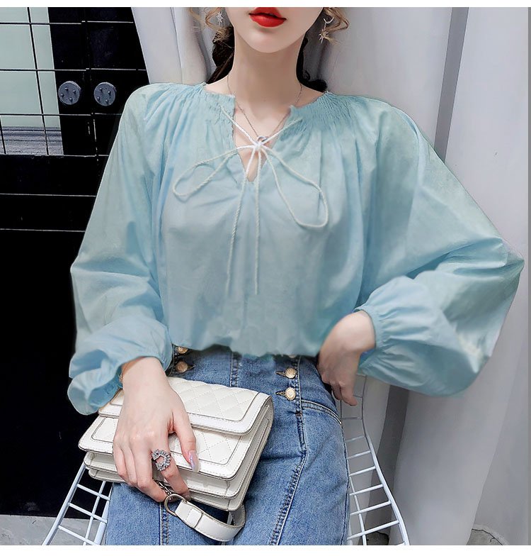[HCM]ÁO NƠ CỔ TAY PHỒNG