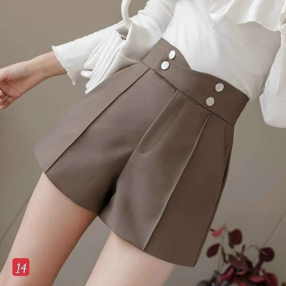QUẦN Short NỮ CẠP CAO 4 CÚC