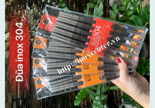 Set 5 đôi đũa Hàn Quốc inox 304