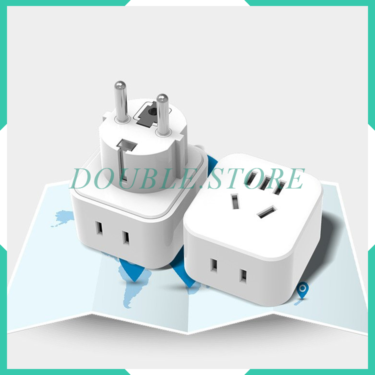 Phích cắm chuyển đổi 3 chân dẹt chuẩn eu sang 2 chân tròn chuẩn vn cao cấp chính hãng bull_gn901g